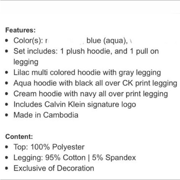 Calvin Klein Youth 2-piece Set, Blue (aqua) (size : XS(5/6), S(7/8), M(10/12) - Picture 7 of 8